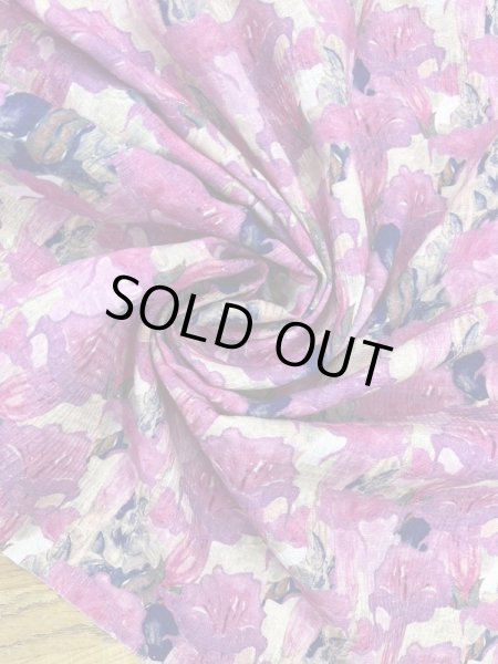 画像6: 生地：綿100％花柄プリント（ピンク） (6)