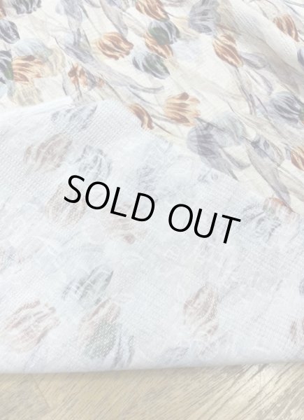 画像3: 生地：綿100％チューリップ柄プリント（クリーム／オレンジ） (3)