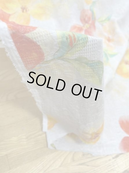 画像7: 生地：綿100％BIGフラワー柄プリント（薄グレー） (7)