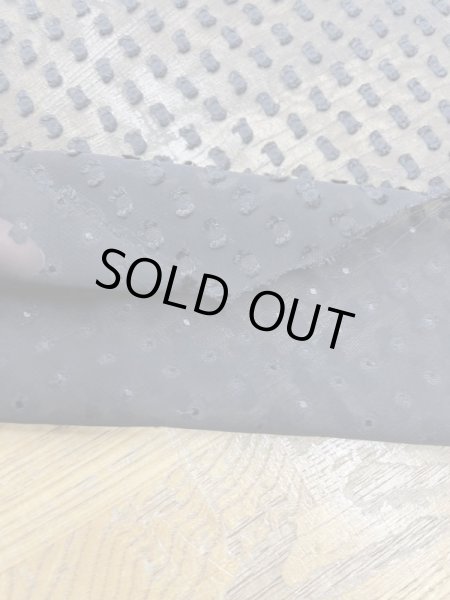 画像4: 生地:スクエア柄カットボイルシフォン(黒) (4)