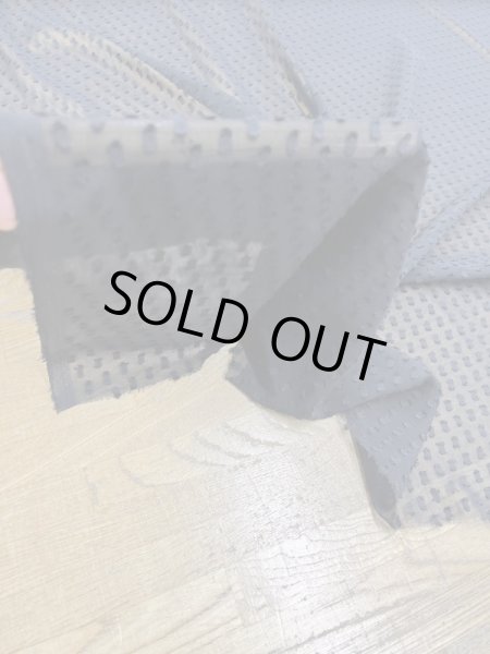 画像7: 生地:スクエア柄カットボイルシフォン(黒) (7)