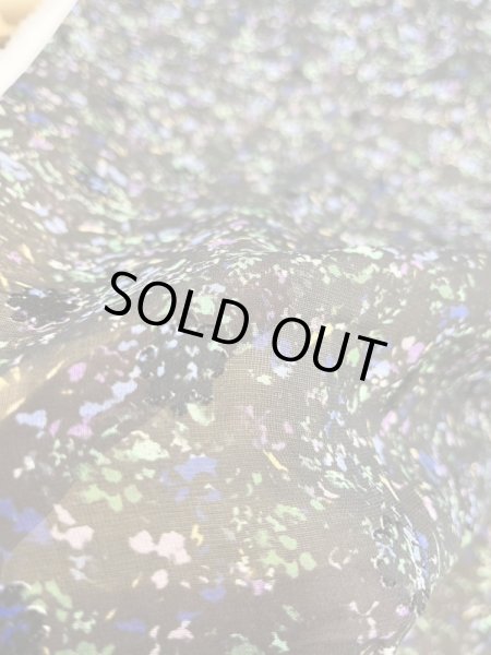 画像6: 生地:花柄カットボイル(黒地) (6)