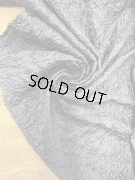 画像7: 生地:ポリ100%シアー素材シワ加工(黒) (7)