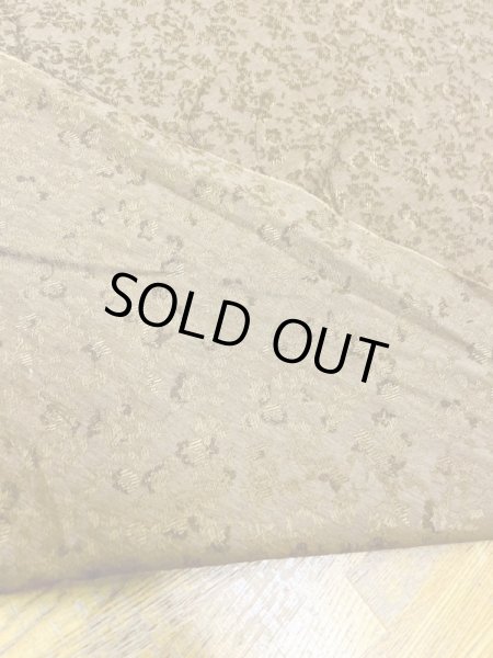 画像3: 生地:花柄ジャガードポリエステル(濃ベージュ) (3)