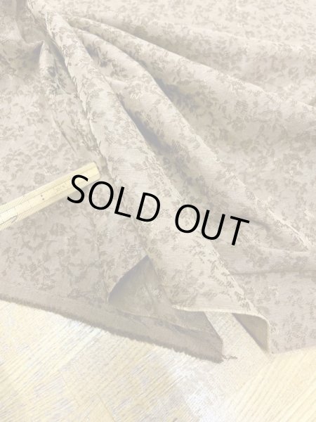 画像5: 生地:花柄ジャガードポリエステル(濃ベージュ) (5)