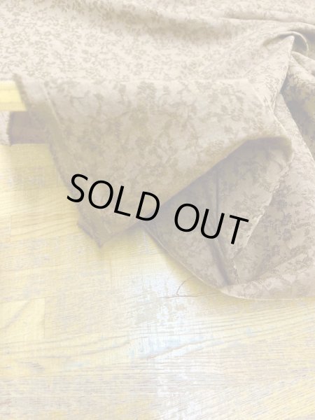 画像7: 生地:花柄ジャガードポリエステル(濃ベージュ) (7)