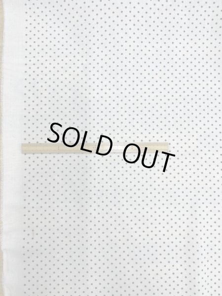 画像1: 生地：ポリエステル100％水玉柄プリント（白／黒） (1)