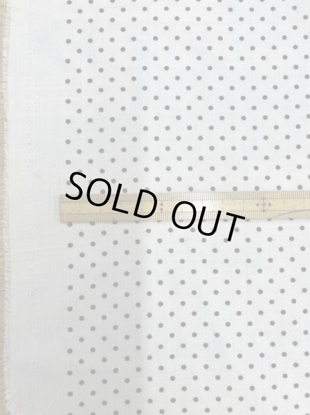 画像2: 生地：ポリエステル100％水玉柄プリント（白／黒） (2)