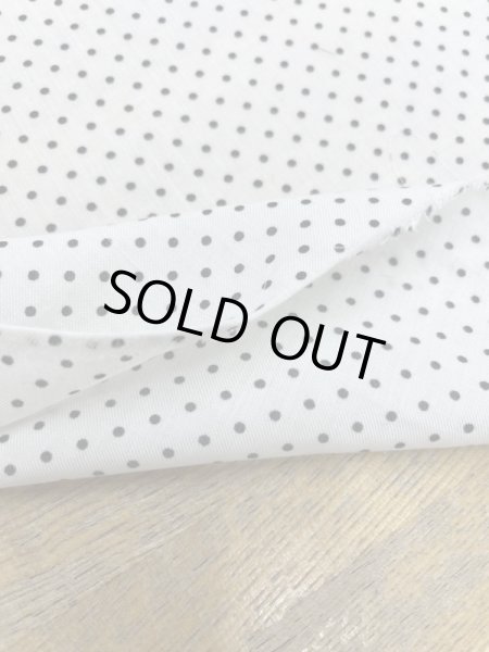 画像4: 生地：ポリエステル100％水玉柄プリント（白／黒） (4)