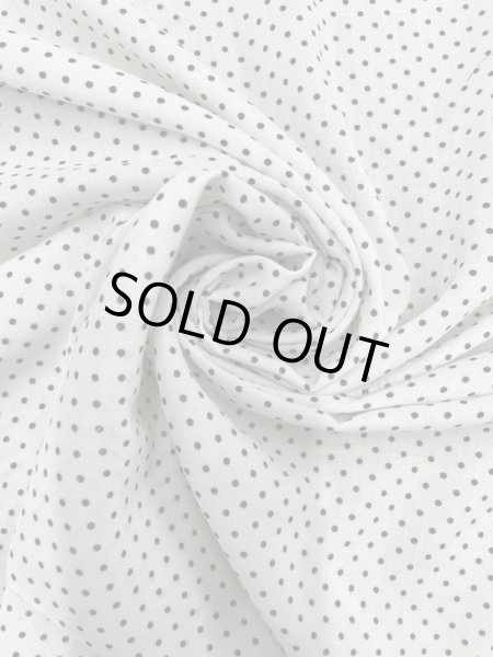 画像6: 生地：ポリエステル100％水玉柄プリント（白／黒） (6)