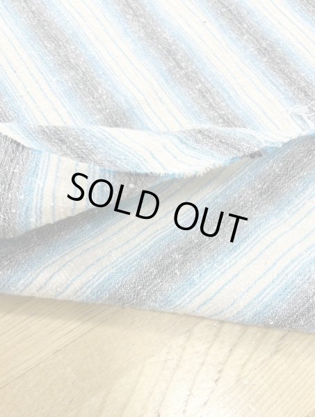 画像4: 生地:綿100%ストライプ(ブル―系) (4)