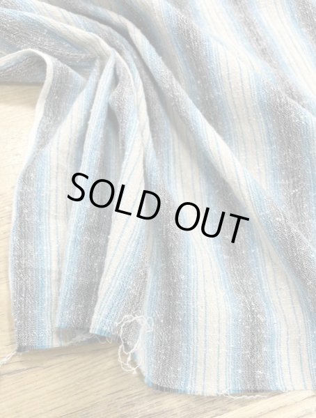 画像5: 生地:綿100%ストライプ(ブル―系) (5)