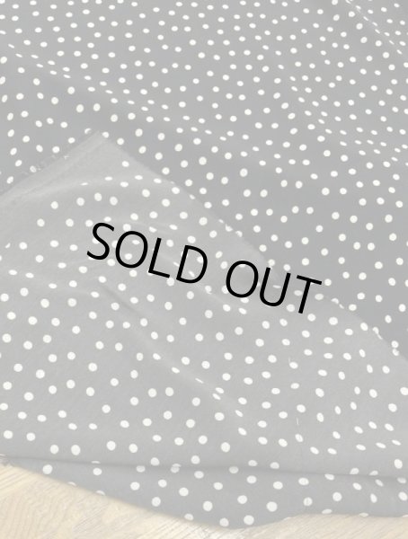 画像3: 生地：水玉柄ポリエステル100％（黒／生成） (3)