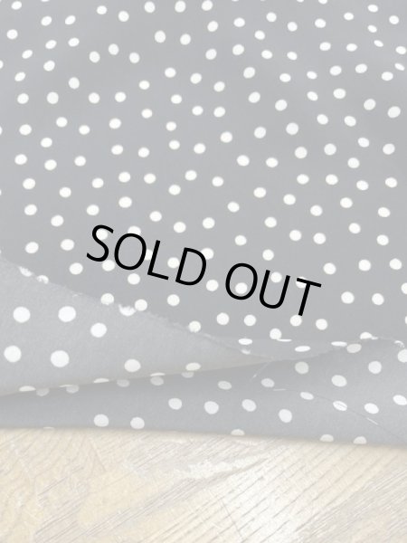 画像4: 生地：水玉柄ポリエステル100％（黒／生成） (4)