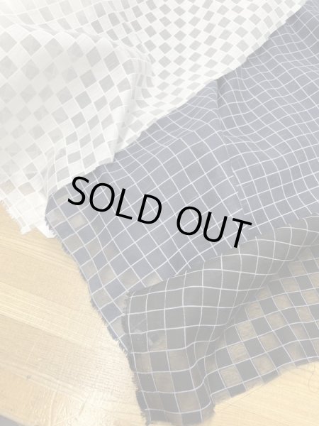 画像8: 生地：ポリエステル100％シアー素材格子柄（黒） (8)