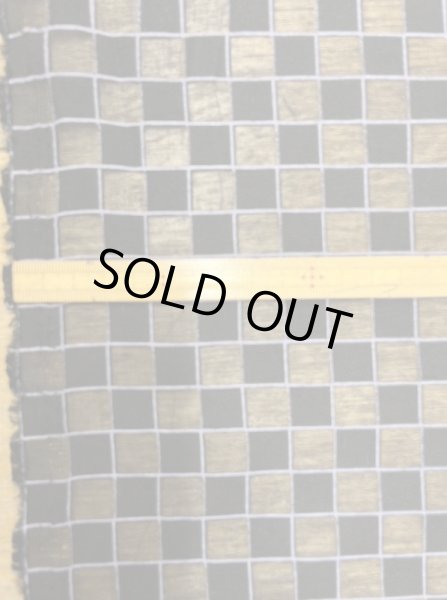 画像2: 生地：ポリエステル100％シアー素材格子柄（黒） (2)