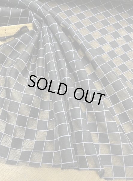 画像5: 生地：ポリエステル100％シアー素材格子柄（黒） (5)