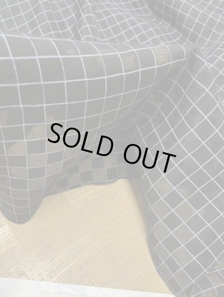 画像6: 生地：ポリエステル100％シアー素材格子柄（黒） (6)