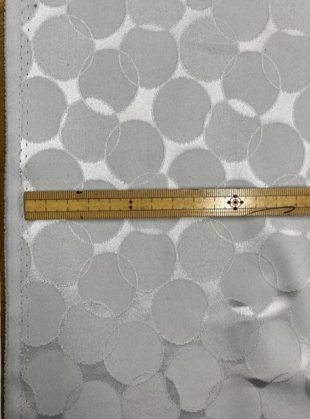 画像2: 生地：ポリストレッチサテンジャガード織り（ブルーグレー） (2)