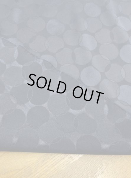 画像3: 生地：ポリストレッチサテンジャガード織り（紺） (3)