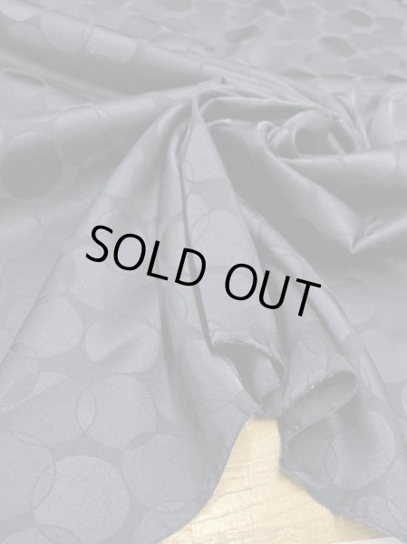 画像7: 生地：ポリストレッチサテンジャガード織り（紺） (7)