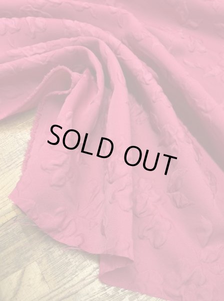 画像5: 生地：ポリエステル100％凹凸エンボス加工フラワー調（ピンク） (5)