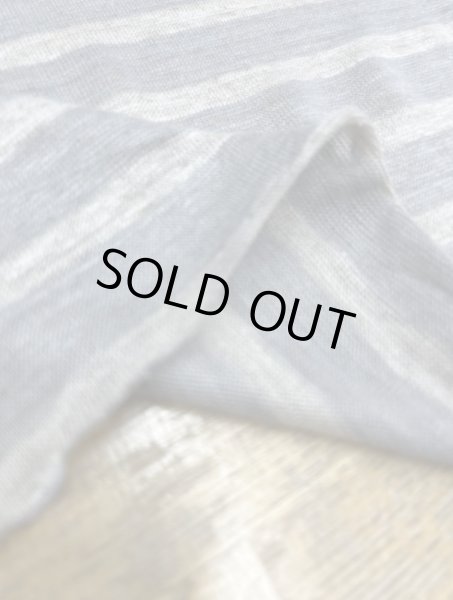 画像4: 生地:麻100%霜降り天竺ニット(グレー/グレージュ) (4)