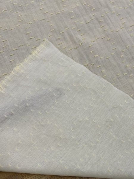 画像3: 生地:綿100%サークルカットジャガード(黄色) (3)