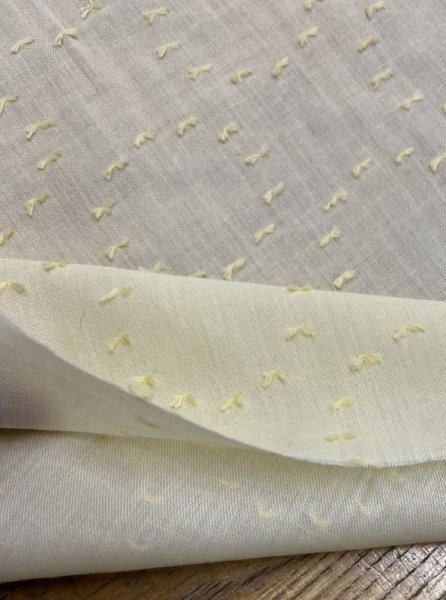 画像4: 生地:綿100%サークルカットジャガード(黄色) (4)