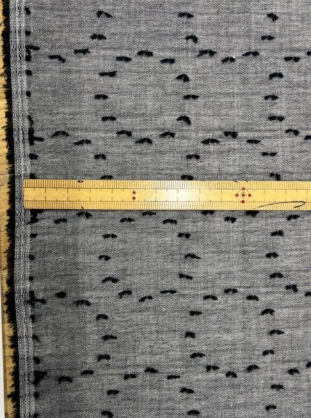 画像2: 生地：綿100％サークルカットジャガード（黒） (2)