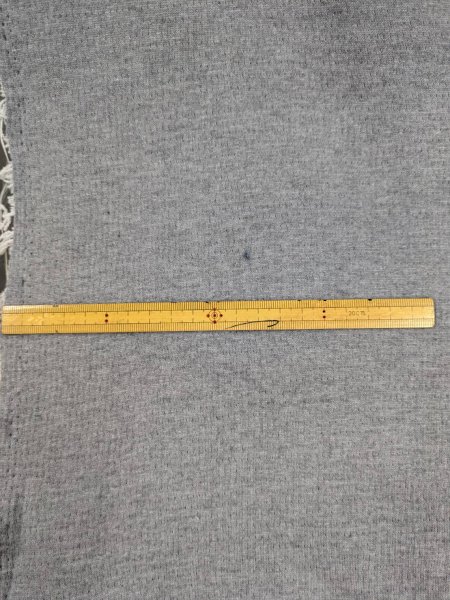 画像2: 生地:針抜きダブルフェイスキルトニット(グレー/グレー) (2)