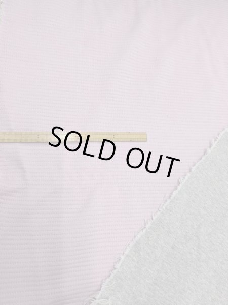 画像1: 生地：針抜きダブルフェイスキルトニット（グレー／ピンク） (1)