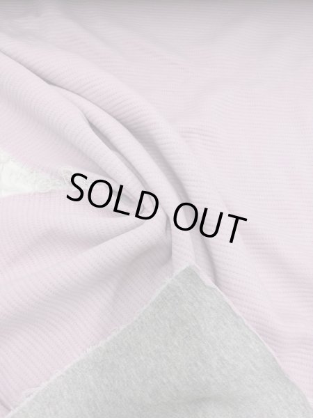 画像3: 生地：針抜きダブルフェイスキルトニット（グレー／ピンク） (3)