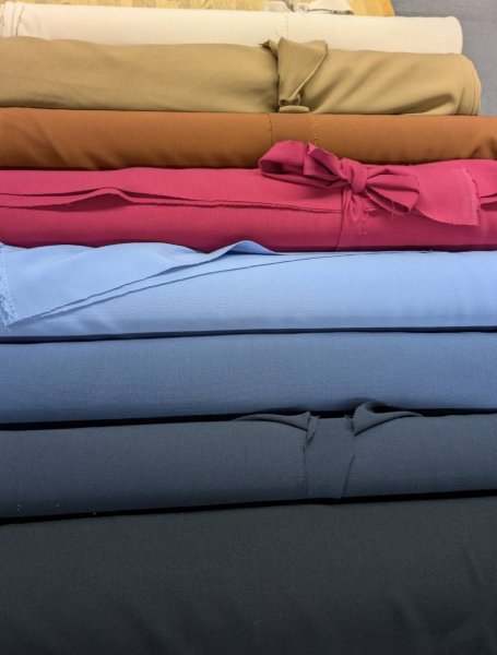 画像7: 生地:ダブルクロス2WAYポリエステルストレッチ(モカベージュ) (7)