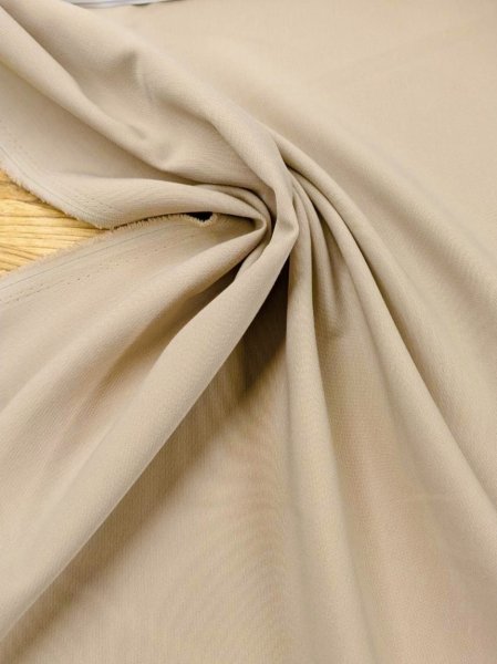 画像5: 生地:ダブルクロス2WAYポリエステルストレッチ(ベージュ) (5)