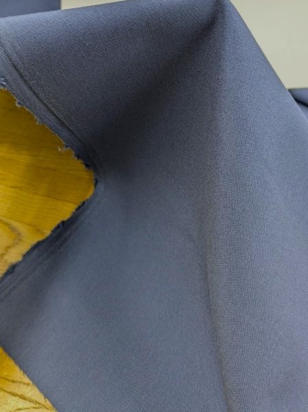 画像4: 生地:ダブルクロス2WAYポリエステルストレッチ(インクブルー) (4)