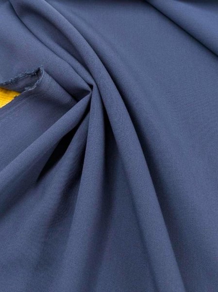 画像5: 生地:ダブルクロス2WAYポリエステルストレッチ(インクブルー) (5)