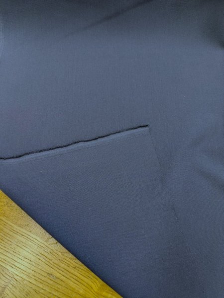 画像3: 生地:ダブルクロス2WAYポリエステルストレッチ(ネイビー) (3)