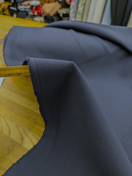 画像4: 生地:ダブルクロス2WAYポリエステルストレッチ(ネイビー) (4)