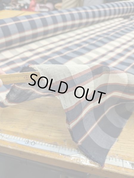 画像6: 生地:チェック柄シルク(紺) (6)