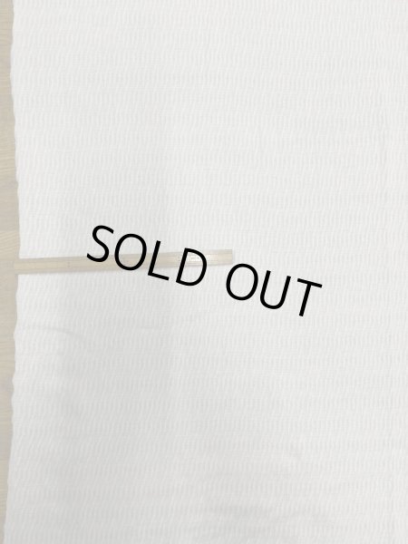 画像1: 生地:綿100%シャーリングニット(オフ白) (1)