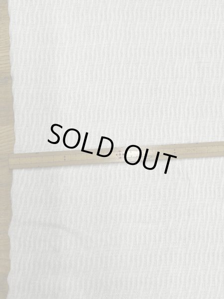 画像2: 生地:綿100%シャーリングニット(オフ白) (2)