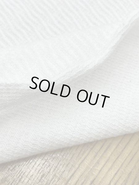 画像4: 生地:綿100%シャーリングニット(オフ白) (4)