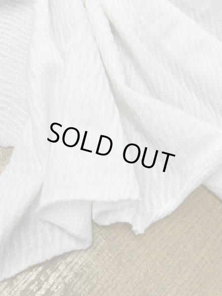 画像5: 生地:綿100%シャーリングニット(オフ白) (5)