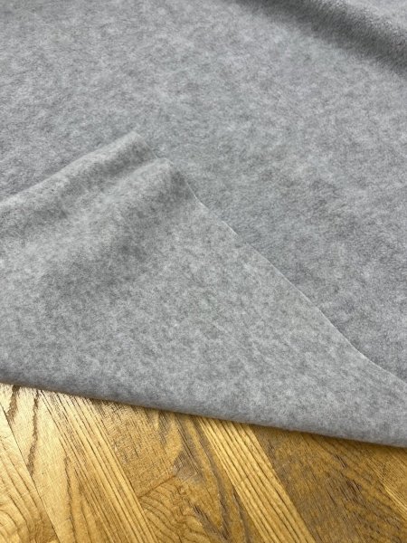 画像3: 生地：ポリエステル両面フリース（ライトグレー） (3)