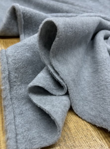 画像7: 生地：ポリエステル両面フリース（ライトグレー） (7)