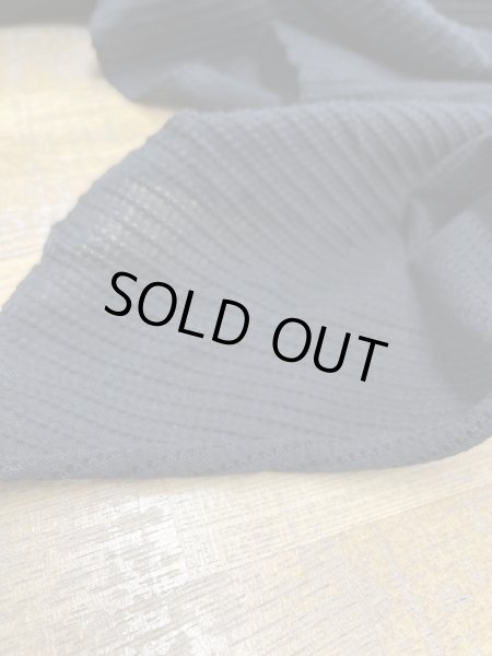 画像3: 生地:綿ナイロンポコポコボーダー2WAYニット(黒) (3)