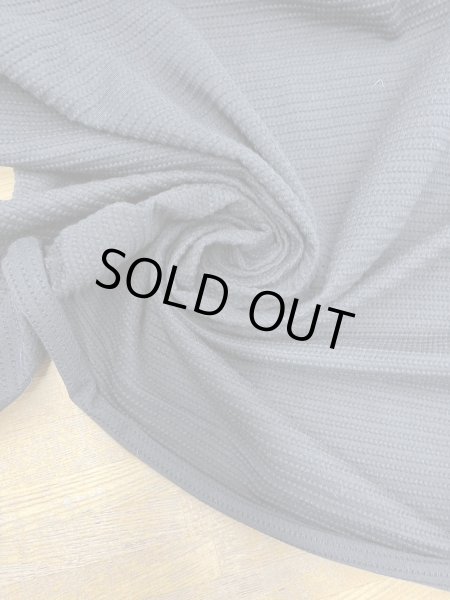 画像7: 生地:綿ナイロンポコポコボーダー2WAYニット(黒) (7)