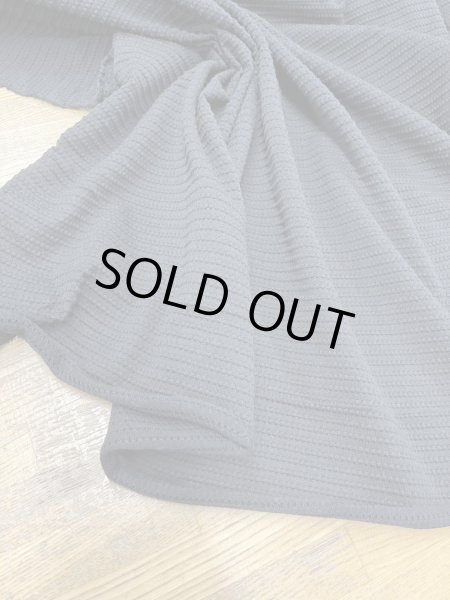 画像6: 生地:綿ナイロンポコポコボーダー2WAYニット(黒) (6)