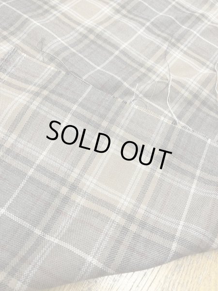 画像3: 生地：チェック織り薄手ウール（ベージュ） (3)